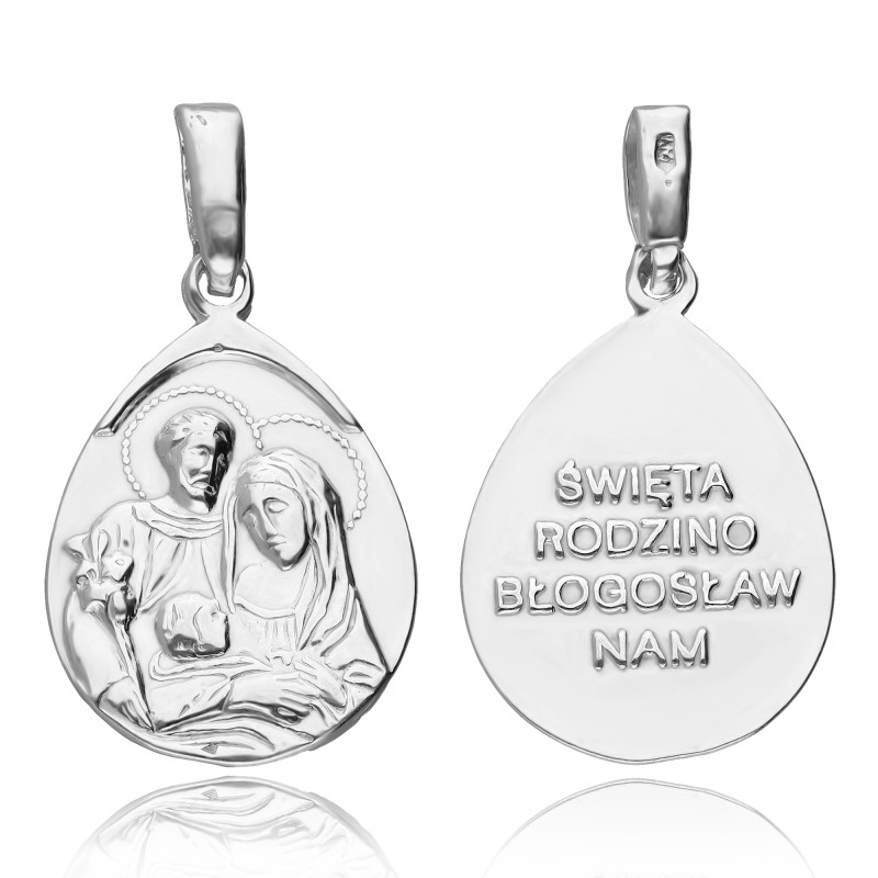 SREBRNY MEDALIK ŚWIĘTA RODZINA