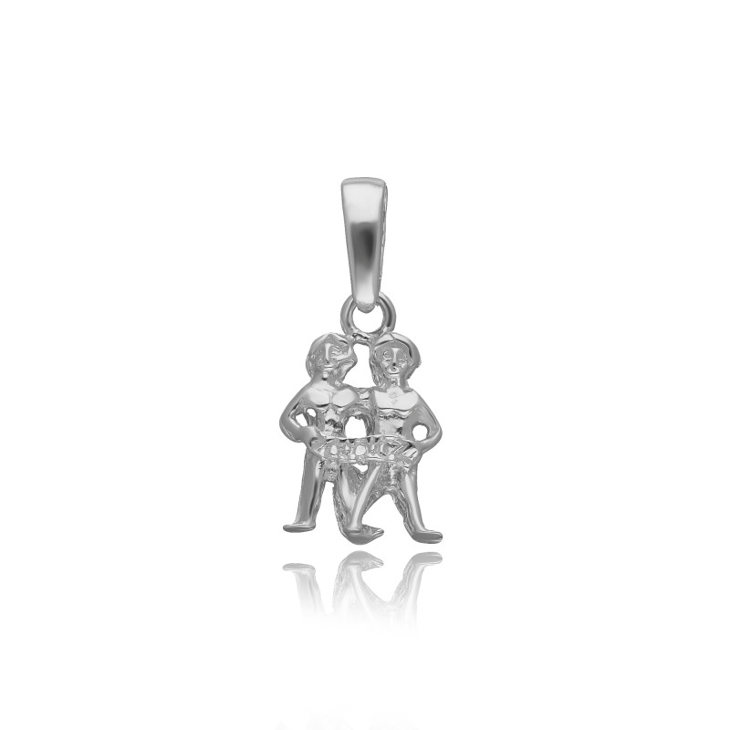 SREBRNA ZAWIESZKA BLIŹNIĘTA ZNAK ZODIAKU