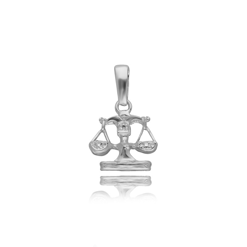 SREBRNA ZAWIESZKA WAGA ZNAK ZODIAKU