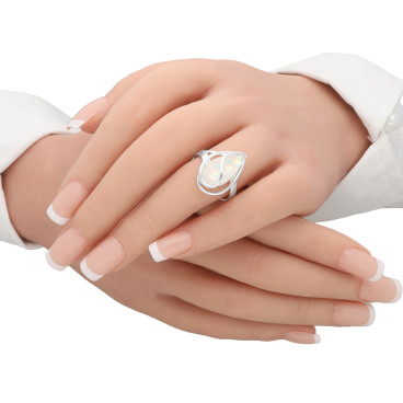 SREBRNY PIERŚCIONEK Z...