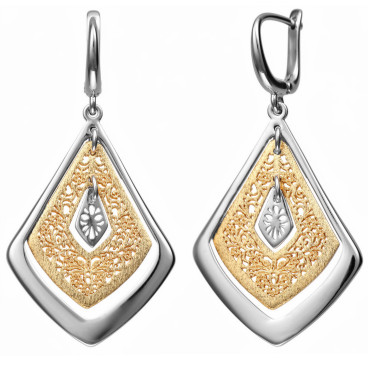 SREBRNE KOLCZYKI POZŁACANE...