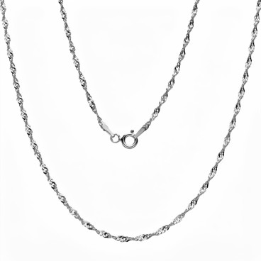 SREBRNY ŁAŃCUSZEK DAMSKI...