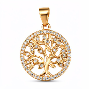 SREBRNA POZŁACANA ZAWIESZKA...