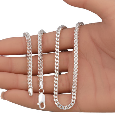 SREBRNY ŁAŃCUSZEK PANCERKA...