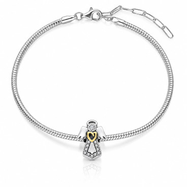 SREBRNA ZAWIESZKA BEADS...